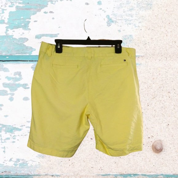 TOMMY HILFIGER WOMEN'S YELLOW SHORTS - Picture 2 of 6